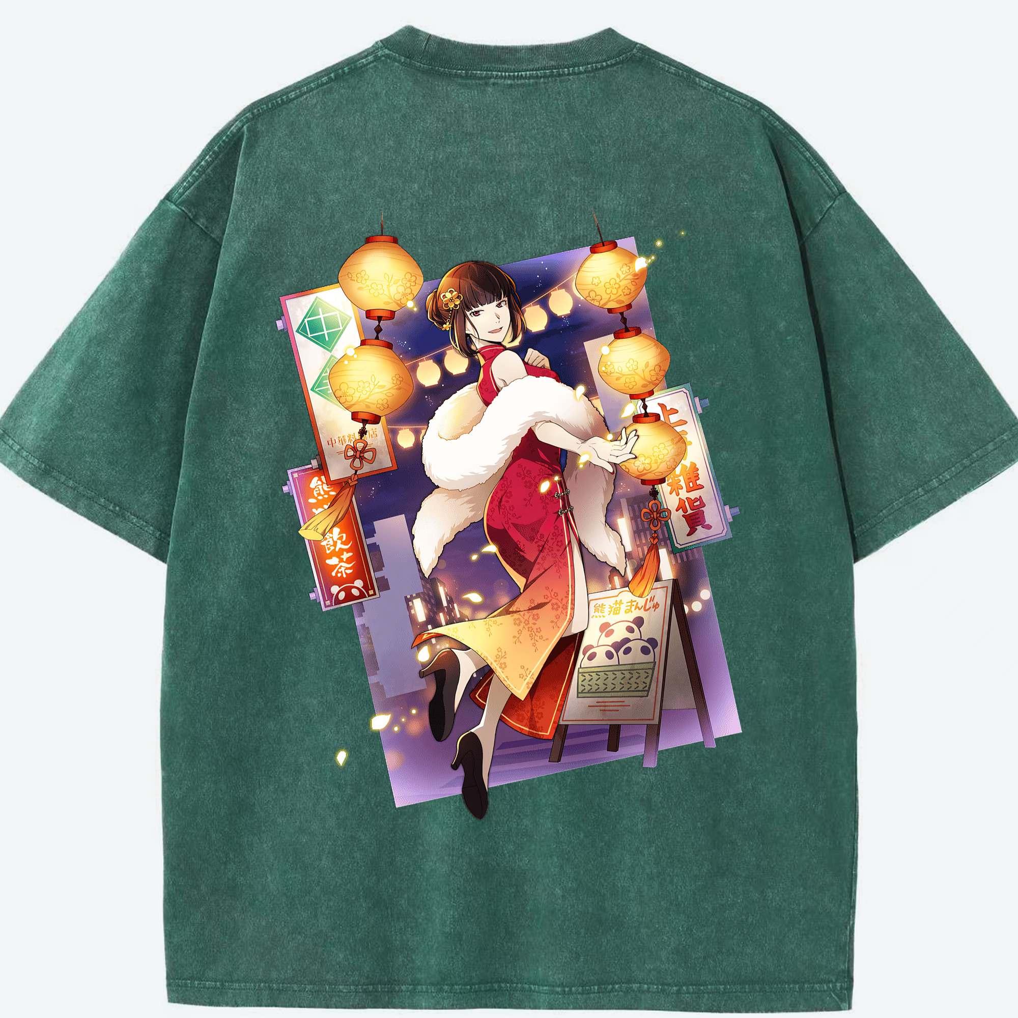 （画像用） 文豪ストレイドッグス Bungo Stray Dogs 綿100% ヴィンテージ風 半袖Tシャツ（背面プリント）